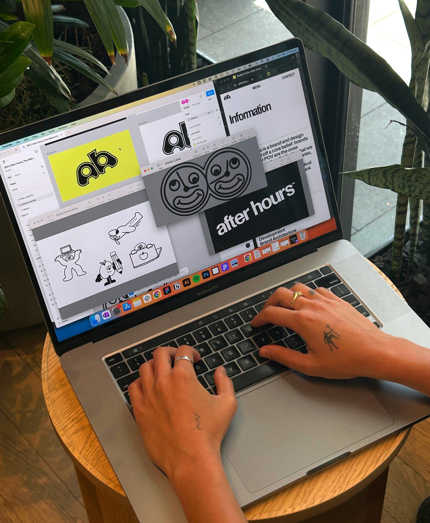 After Hours rebranded with Shy Trutwein and Jasmine Gallagher, focusing on bold, dynamic designs symbolizing change and adaptability, now serving remote workers worldwide.
