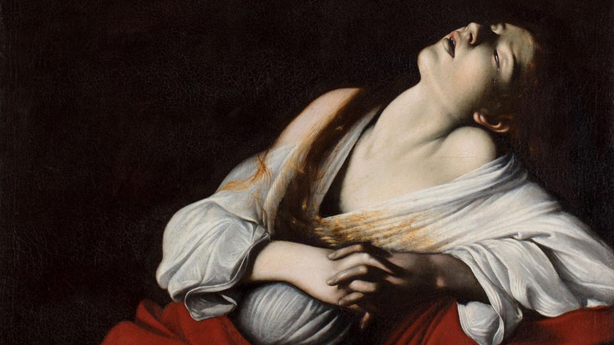 Caravaggio, an Italian painter whose revolutionary works like ‘Mary Magdalene in Ecstasy’ capture intense emotions and universal struggles, reflecting both personal loss and divine transcendence across centuries.