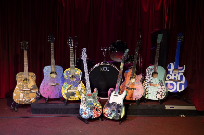 MUSIC FOR THE SENSES transforms Manchester into a vibrant art trail celebrating music through over 80 artworks, interactive installations, and a virtual guide, supporting local charities.