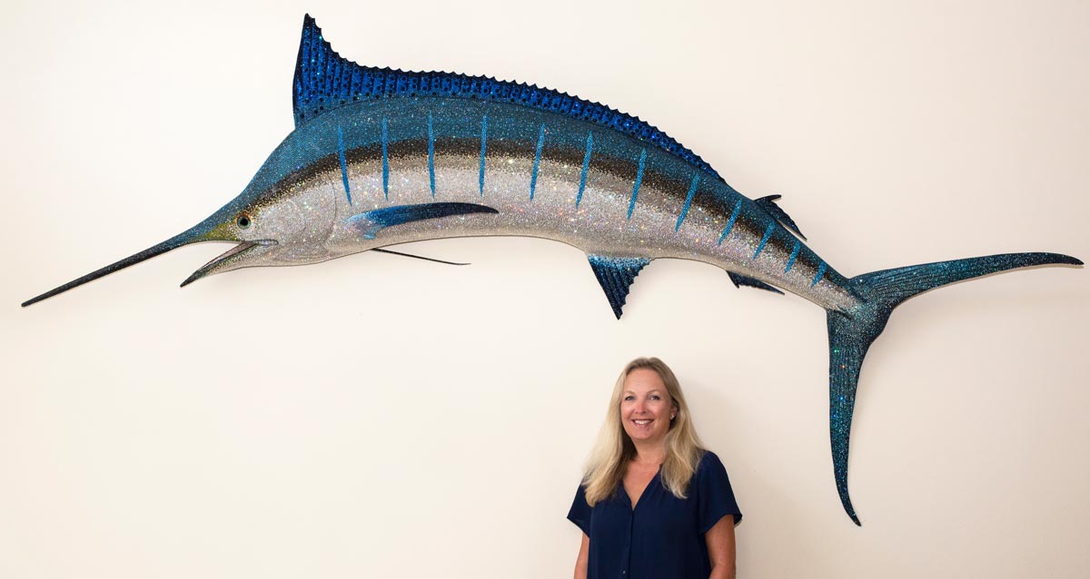 You’re missing out on a stunning modern art exhibition featuring a 10-foot sculpture with nearly 100,000 shimmering crystals at the Lighthouse ArtCenter.