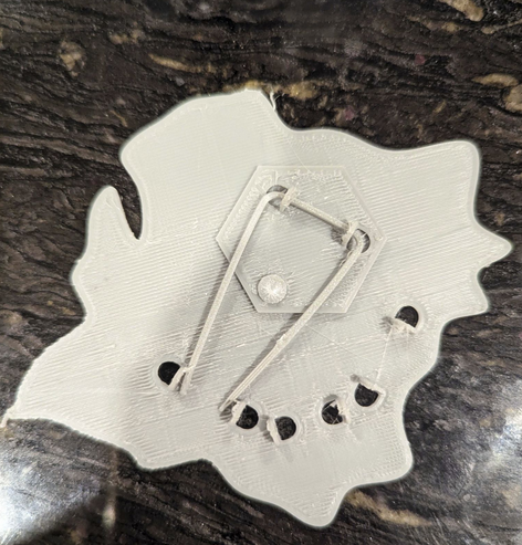 3d printed brooch (back)